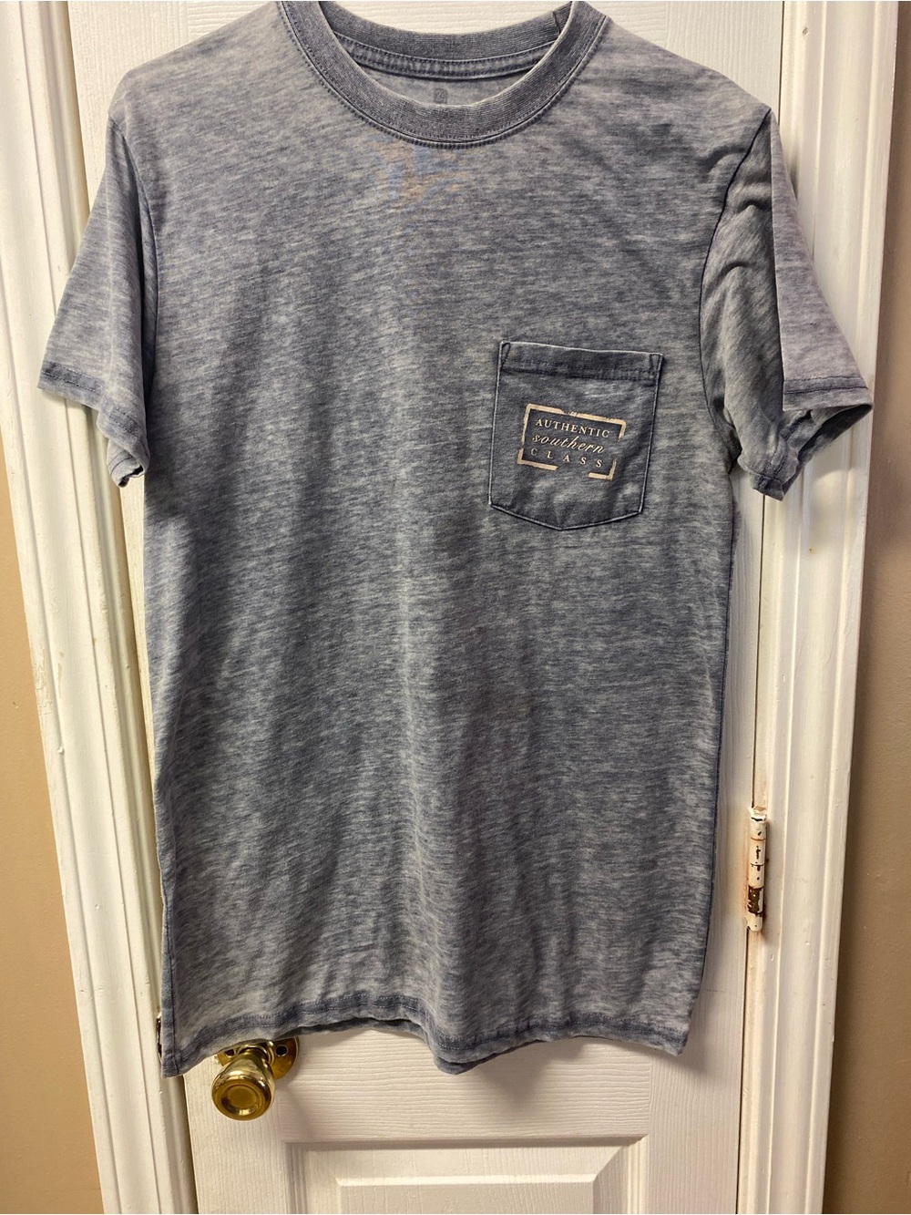 Southern Marsh Vintage Wash Gray Pocket Tee